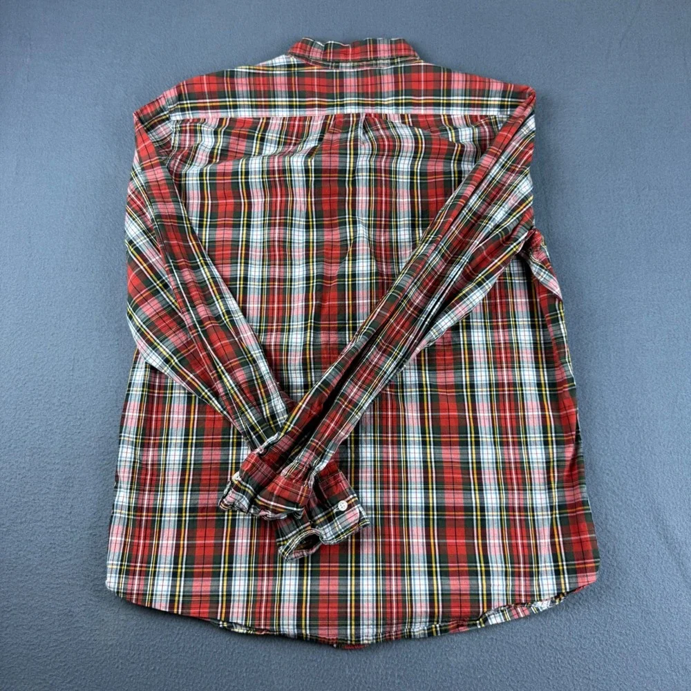 J Crew Shirt Men's L Classic Fit Oxford OXBD Plaid Wash Gingham Check Lot of 4